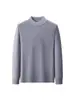 Suéter de Forro Polar de una Pieza con Forro Adicional de Forro Polar y Engrosado para Hombre, Nuevo Modelo de Invierno 2026, Cuello Semi-Alto, Suéter de Punto Cálido como Capa Base