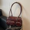 Bolsa de Boliche Portátil da Moda para Mulheres Outono e Inverno 2026 Nova Bolsa de Ombro Versátil com Grande Capacidade para o Dia a Dia Bolsa de Axila