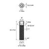 Tornillo de cabeza hexagonal de acero inoxidable 304 con extremo plano y cabeza plana DIN913, tornillo sin cabeza, M3-M10