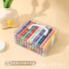 Canetas Marcadoras Acrílicas com Ponta Macia, Tipo Líquido Direto, Canetas Marcadoras de Cor para Artesanato DIY, Conjunto de 12 Cores, Canetas Coloridas para Desenho Infantil