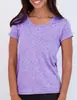Nailon Catiónico Seda Transfronterizo Nueva Camiseta de Manga Corta para Mujer Verano Holgada Ropa de Fitness Deportiva Color Piel Hombro Derecho Secado Rápido Yoga