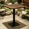 Mesa Booth para Churrasco de Madeira Maciça Beijada pelo Fogo com Vento Selvagem Montanha, Mesa e Cadeiras para Churrasco sem Fumaça a Carvão, Mesa de Jantar para Restaurante de Hot Pot