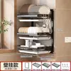 Estante de Almacenamiento de Cocina Estante Escurridor Colgante Montado en la Pared Palillos Vajilla Estante Escurridor Estante de Almacenamiento de Múltiples Niveles Estante de Platos de Escritorio