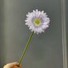 Crisantemo Artificial Cepillado de Tallo Único, Flor de Seda, Crisantemo de Mil Capas, Recepción de Hotel, Exhibidor de Mostrador de Cafetería, Arreglo Floral de Jardinería