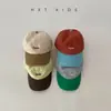Gorra de Béisbol Infantil con Elegante Bordado de Letras y Diseño Color-Blocking para Primavera y Otoño, Gorra de Sol de Moda para Niños