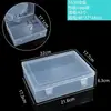 Venta Directa de Fábrica Caja de Plástico PP Rectangular Caja de Embalaje Transparente Caja para Piezas Pequeñas Caja para Piezas Caja de Almacenamiento de Joyería con Tapa