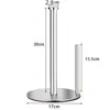 Portarrollos de papel de cocina para encimera, soporte vertical para rollo de papel, estante de almacenamiento sin perforaciones para papel de cocina, estante de almacenamiento para el hogar