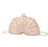 Bolso Cruzado de Hombro Nuevo Estilo Europeo y Americano para Mujer, Bolso de Concha Acrílica con Forma Especial, Bolso de Mano de Moda para Boda y Cena