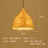 Abajur Criativo de Palha de Rattan Chapéu de Palha Retrô Restaurante Japonês Personalizado Restaurante de Hot Pot Arte em Rattan Pousada Sudeste Asiático Lustre de Bambu