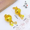 Tienda de Oro Mismo Estilo Calabaza Antigua Incrustada con Diamantes Colgante de Borla Nueva Estilo Chino Estilo Nacional Abundante Colgante de Calabaza