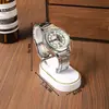 Bian Ya Creativo Blanco Estampado en Caliente Soporte de Exhibición para Relojes Escaparate de Centro Comercial Soporte de Exhibición para Relojes Soporte de Almacenamiento para Relojes