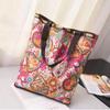 Bolsa de Compras con Cremallera de Gran Capacidad, Bolsa de Compras para Supermercado Gruesa Repelente al Agua, Bolso Plegable, Bolsa Tote de Almacenamiento para Hombro
