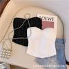 Hot girl off-shoulder lantejoulas tubo top feminino sexy exterior usar alça sem alças off-shoulder slim top