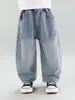 Otoño 2026 Nuevo Estilo Moda Coreana Jeans para Niños Versátiles Color Claro Pantalones Largos para Niños Primavera/Otoño Nuevo Producto
