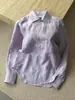 ¡Muy recomendable! Camisa morada de alta gama, adelgazante y elegante, para mujer, adecuada para otoño, para un estilo artístico y casual de oficina, con un tacto relajado y mangas largas.
