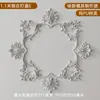 Abajur de PU Estilo Francês Redondo Imitação de Gesso Lâmpada Combinada Piscina Teto Esculpido Decoração Suporte de Lâmpada Mosaico Vazado