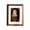 Novo porta-retrato de madeira, moldura vazia com bordas estreitas, decoração de quebra-cabeça de parede para fotos 6 polegadas 7 polegadas 8 polegadas Moldura para fotos A4 DIY atacado