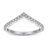 Tonglin Cross-Border Especializada em Anéis de Prata Esterlina S925, Anéis Femininos Clássicos com Fileira de Zircônias e Diamantes, Anéis Lisos e Anéis de Prata Esterlina