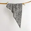 Bufanda Triángulo Nueva de Primavera con Estampado de Leopardo de Seda Artificial, Bufanda de Seda Sarga Simple y Fresca, Chal Versátil
