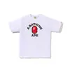Marca de Moda de Venta Caliente de Verano Transfronteriza Cabeza de Mono Bape Estampado Digital 3D Suelta Casual Moderna Camiseta de Manga Corta