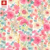 Tecido Estampado 100% Algodão com Vibrantes Padrões Florais Pequenos, Estilo Fresco e Leve para Roupas Femininas e Infantis, Qipao, Vestidos e Materiais de Camisa, em Estoque