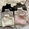 [Listo para entrega] Suéter de terciopelo todo en uno para niños 2025 Invierno Terciopelo Espesado Cuello alto Camiseta básica para Niños y Niñas, Versátil para Niñas