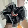 Diadema de terciopelo exquisito con pedrería estilo coreano de lujo ligero para mujer, diseño suave y único, banda elástica para coleta baja, modelo nuevo