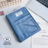 Cuaderno de Mezclilla Retro Americano, Álbum de Tarjetas de Cuatro Rejillas DIY, Estuche para Lápices de Gran Capacidad Y2K para Niñas