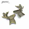 Joyas de aleación YuenZ colgante cabeza de ciervo diy estilo vintage joyas accesorios hechos a mano D9127