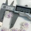 Tarjeta de flores plisadas Mabei luminosas de 23 mm, material japonés floreciente hecho a mano, fábrica de bricolaje en stock, venta al por mayor, novedad de 2023