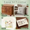 Modelo de Pintura Vazado com Textura Floral Popular da Amazon Stencil DIY para Arte de Parede e Design de Folheado de Madeira