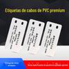 Em nome da placa de identificação do cabo de PVC 32 * 68 sinal de cabo óptico cabo elétrico etiqueta de válvula de plástico etiqueta em branco