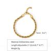 Cadena Twist de 2/3/4/5 mm Acero Inoxidable 18K Collar Cubano Unisex Transfronterizo Aliexpress Pulsera Transfronteriza