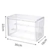 Estante de exhibición de almacenamiento de caja sorpresa, caja acrílica, marco para figura de modelo, muñeco de bloques de construcción, gabinete de caja transparente de burbujas, tapete de pared