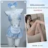 Diyi Miao Si Lingerie Sexy Uniforme de Role-Playing Doce Empregada Conjunto Romântico de Renda A721