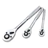 Nova Chave de Catraca de Soquete 1/2 Grande 3/8 Média 1/4 Chave Rápida Ferramentas de Reparo Automotivo Conjunto de 3 Peças