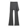 Diseño Estilo Coreano Apilado Ropa de Dos Piezas Pantalones de Yoga para Mujer Levanta Caderas Ajustado Adelgazante Entrenamiento Deportivo Micropantalones Pantalones