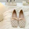 Zapatos Mary Jane de cordones con punta cuadrada que aumentan la altura interior, de moda, retro, de lunares, para mujer, estilo suave de 3 cm, ballet con francés