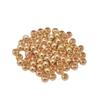 Cuentas Rellenas de Oro de 18K que Conservan el Color Cuentas Sólidas Brillantes Separadas Cuentas Pequeñas de Oro Joyería DIY Hecha a Mano Accesorios de Cuerda con Cuentas al por Mayor