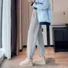 Pantalones de chándal holgados de invierno para tallas grandes con cintura alta, para personas altas, estilo nuevo, pantalones deportivos cálidos casuales hechos de algodón