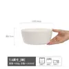 Tigela Cerâmica Doméstica de Alta Qualidade Tigela Redonda Branca Pura Venda por Atacado Louça Tigela de Arroz Tigela de Sopa Restaurante Tigela Grande Tigela para Comida Ocidental