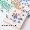 Preciosos Cuentas de Arroz Importadas Cuentas de Cacahuete de Vidrio Rellenas con Núcleo Teñido en Núcleo Accesorios para Joyería Pulsera Hecha a Mano DIY Colgante