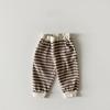 Calça Casual Bebê Estilo Coreano ins Calça Bebê Listrada Estilo Ocidental Calça Confortável Crianças Outono