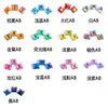 Espelho quadrado plano de acrílico de Taiwan, com strass AB de cor mista, para artesanato, joias DIY, acessórios, produto popular de venda quente transfronteiriça