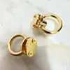 Hebilla colgante móvil en forma de anillo de aleación de zinc de alta calidad, Anilla de tiro, Hebilla de tiro, Accesorios de ferretería de alta gama galvanizados para equipaje