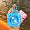 Chaveiro Animal Desenho Animado Pac-Man Capivara Fofa Brinquedo Pingente para Mochila de Estudante Chaveiro de Presente