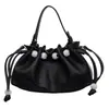 Bolso de Mano de Alta Gama para Mujer 2026 Nuevo Estilo Coreano Bolso Cubo Simple Nicho Plegado Casual Bolso de Hombro Cruzado