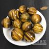 Adornos de bola de piedra de ojo de tigre natural, cuentas redondas de ojo de tigre amarillo, bola pequeña colgante, adornos de cristal, bola de mineral de piedra de ojo de tigre para el hogar