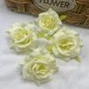 Nova Cabeça de Rosa Artificial 6,5cm Corsage Feito à Mão Arco de Casamento Guirlanda Huaqiang Adorno de Cabeça Decoração de Bolo Flor