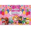 Tela de Fondo para Cumpleaños de Patrulla Canina Transfronteriza Suministros de Decoración para Fiesta Festiva Props para Montaje de Escena Patrulla Canina